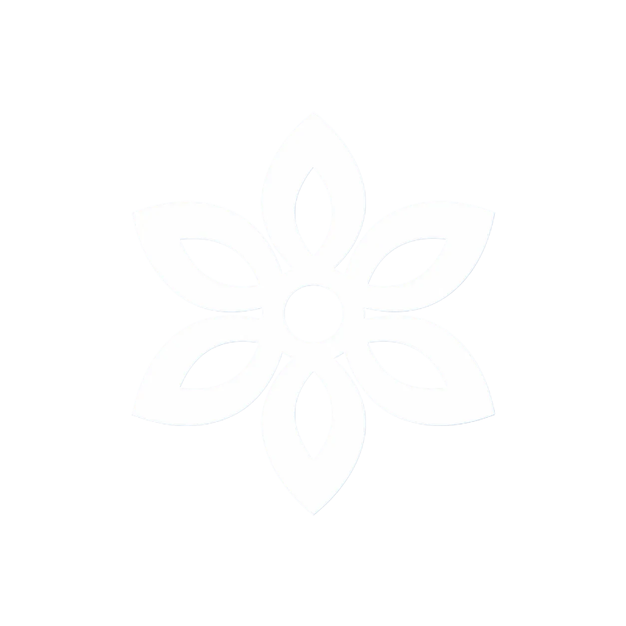 White petal mark — Example cutout